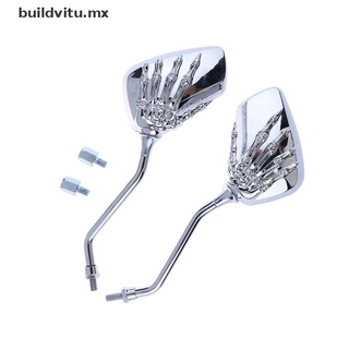【buildvitu】 Motor Scooter Back Side Mirror Modification Skull Craw Shadow Rear View Mirrors [MX]