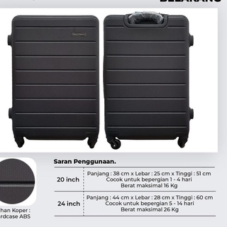 Maleta de hoy 24 pulgadas Polo Viena modelo 001 negro 24 pulgadas fibra ABS, equipaje, maleta, K