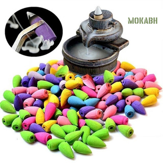 MOKABH productos del hogar 50Pcs mezcla Aroma fragancia torres incienso cono sándalo Aroma de aire fresco especias