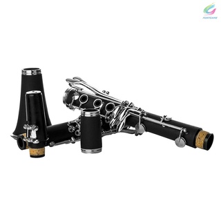 Rx Bb B clarinete plano clariónete baquelita con estuche cañas almohadillas de goma guantes correa de limpieza paño (6)
