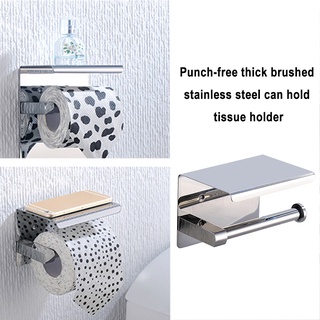 ♫Wall Mounted Toilet Roll Paper Holder Stainless Steel Bathroom Tissue Rack♫