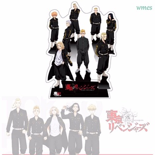 wmes1 anime acrílico soporte figura de dibujos animados anime figura modelo juguetes tokio revengers decoración juguetes colección modelo ken escritorio tarjeta de pie hinata ryumiya figura modelo de placa