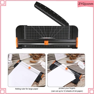 Cortador de papel - cortador de papel A4 con hoja de seguridad para cortar tarjeta de regalo, cupón, etiqueta, cartulina, foto, oficina