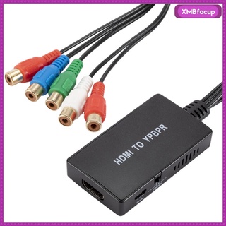[acup] 1080p hdmi a componente video ypbpr rca convertidor escalador adaptador r/l salida de audio con cable de vídeo para ps3 reproductor de dvd enchufe (5)