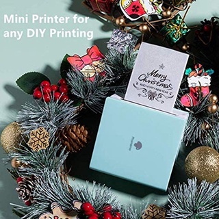 MAELOVE Mini Thermal Printer, Portable Pocket Printer, Mobile Wrong Question Printer Barcode Mini Printer Photo Printing (5)