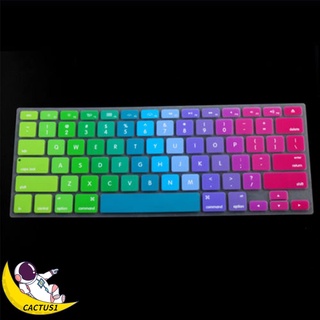 cac protector de teclado cubierta de la piel caso arco iris us modelo pc colorido goma super delgada silicona