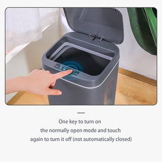 Hongbaby 12L inteligente papelera Sensor automático cubo de basura inteligente Sensor eléctrico papelera hogar papelera para cocina baño basura (1)