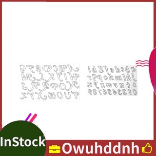 Owuhddnh 2 pzs molde de corte para álbum de recortes en forma de letras para manualidades álbum de fotos