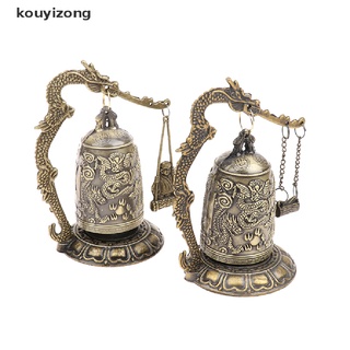 [kouyi3] campana de metal tallada dragón budista reloj de buena suerte adorno decoración del hogar figuritas mx3