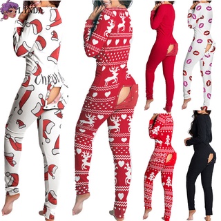Mameluco De Pijama para mujer con apertura en la espalda
