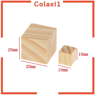 [COLAXI1] Azulejos cuadrados de madera de 50 piezas para manualidades, madera, 10 x 10 mm