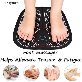 Easyturn masajeador de pies alfombrilla eléctrica pies masaje almohadilla de sangre circulación muscular alivio dolor mi