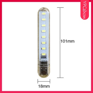 Mini Pocket USB LED Night Light 8 LEDs 5V Bulb Lamp For Reading