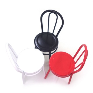 Wmmb decoración de mesa accesorios de hornear miniatura silla de hierro niñas interacción juguete (5)