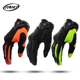 suomy nuevos guantes de motocicleta verde motocross racing guantes de dedo completo ciclismo guantes moto moto verano luvas da motocicleta