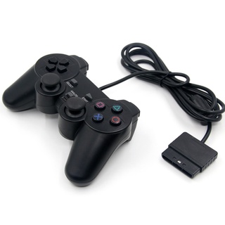 Control PS2 Actualizado Con Cable Gamepad Doble Choque Mango De Juego Para Play station 2 Consola (9)