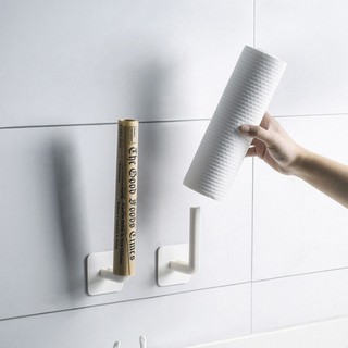 multifuncional sin punzón adhesivo gancho de pared, cocina baño estante de almacenamiento organizador, soporte de papel de inodoro