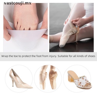 vast 1 par de pies de silicona protector de dedo tapa tapa tapón del dedo del pie para el cuidado de zapatos pointe.
