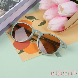 KIDSUP-Lentes De Sol Infantiles Retro Con Marco Redondo Ligero Protector Solar Multifuncional Gafas De Playa (7)