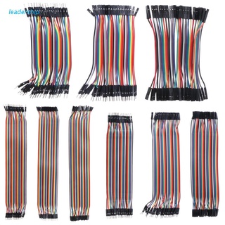 liderazgo 40pcs cables m-f/m-m/f-f jumper breadboard alambre colorido gpio cinta para bricolaje kit