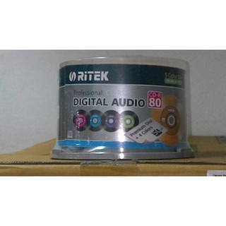 Cdr Ritek audio color/cd-r audio Ritek tubo 50