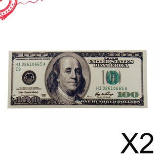 2xUnisex monedero versión antigua USD 100 cartera mujer y hombre bolsa plegable