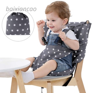 Easy Seat portátil silla de bebé de seguridad lavable arnés de tela de viaje arnés asiento para bebé niño pequeño alimentación con correas ajustables cinturón de hombro