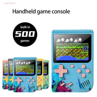 [listo] consola de juegos clásica de mano retro 500 en 1, consola de juegos portátil, consola de juegos nostálgica, jugador angelcity