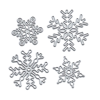 Navidad copo de nieve Metal troqueles de corte plantilla Scrapbooking DIY álbum sello tarjeta de papel grabado decoración