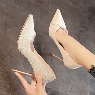 Nuevo estilo de boda plata tacones altos stiletto cristal boda nupcial zapatos de boda zapatos de mujer (1)
