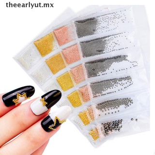 [well] perlas de Caviar de cristal diminutos diamantes de imitación para manicura uñas arte accesorios MX