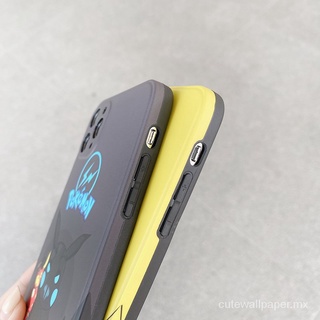 【High Quality】iPhone 12 Pro Max Case Full Lens protection POKEMON PIKACHU Right angle side Matte Smooth feel iPhone Xs Max XR 7 8 SE2 8Plus 11 PRO MAX Soft Cover (5)