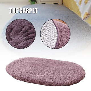gruesa alfombra ovalada antideslizante artificial esponjosa alfombra de pelo sintético materiales para el hogar dormitorio sala de estar