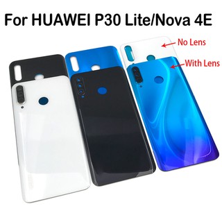 Huawei Nove 4e/P30 Lite cubierta trasera de la batería de vidrio de la carcasa trasera del teléfono de piezas de repuesto