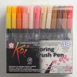 Juego de 48 colores - Sakura Koi - pincel para colorear, rotulador de Color