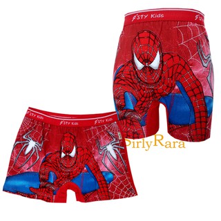 3Pcs Spiderman de dibujos animados personaje niños pantalones cortos/bóxer (3)