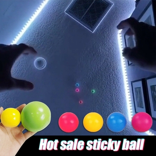 Bola adhesiva luminosa fluorescente pegajosa de techo bola de pared alivio del estrés juguete