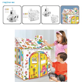 regina.mx juguete educativo portátil 3d de cartón educativo doodle rompecabezas forma creativa para niños