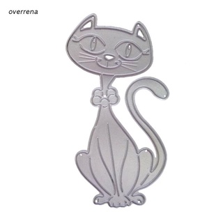ove lindo gato metal troqueles de corte plantilla diy scrapbooking álbum sello tarjeta de papel relieve artesanía decoración