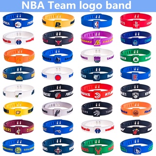 Pulsera NBA Baloncesto Silicona Ajustable Equipo Logo Warriors Estrella Baller Band (1)