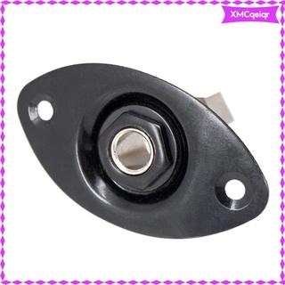 [Ready Stock] Oval Electric Guitar Bass Output Plate With Jack Socket Mounting Screws Loaded Parts (1)