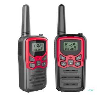 crus walkie talkies para adultos de largo alcance 4 unidades de radios de 2 vías hasta 5 millas de alcance en campo abierto 22 canales frs/gmrs walkie talkies uhf walky de mano