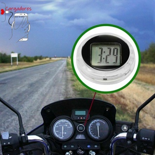 cargadores auto digital reloj de tiempo calibres reloj de motocicleta nuevo mini medidor de pantalla impermeable/multicolor