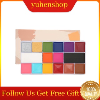 Yuhenshop IMAGIC paleta de pintura corporal de 16 colores para disfraces de Halloween Cosplay