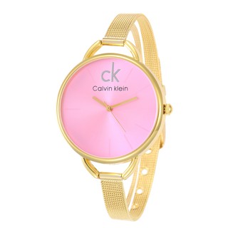 Moda Calvin Klein Mujeres Relojes CK Reloj De Cuarzo Oro Elegante Para Mujer