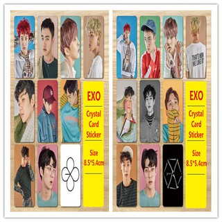 10 unids/set kpop exo ex'act ablum photocards photo crystal tarjetas pegatina