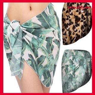 (wondlfg.mx) traje de baño de mujer cubrir verano impresión playa envoltura falda trajes de baño bikini encubrimiento
