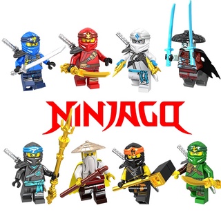 Ninjago Temporada Electoral Lego MiniFigures Ninja Bloques De Construcción Kai Jay Cole Zane Juguetes Para Niños GA107