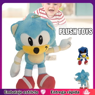 Sonic Hedgehogs juguete suave peluche figuras de dibujos animados personaje abrazo almohada para niños niños