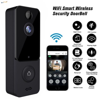 * T9 IP67 Weatherproof Smart Video Doorbell Camera WIFI 1080P Visual Intercom Night Vision IP Door Bell PIR Wireless Cameras shthku